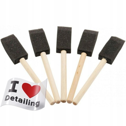 Кисти для детейлинга ValetPRO Foam, 5x кисть для детейлинга