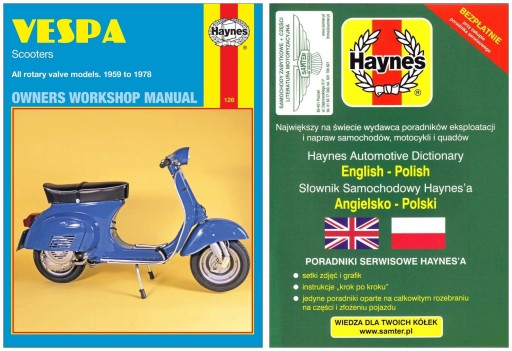Vespa 90 120 125 150 180 200 (1959-78) Руководство по ремонту Haynes + БЕСПЛАТНЫЕ 24 часа