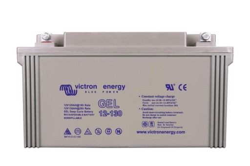 BAT412121104 - Victron Energy 12V / 130Ah Gel Deep Cycle Batt.