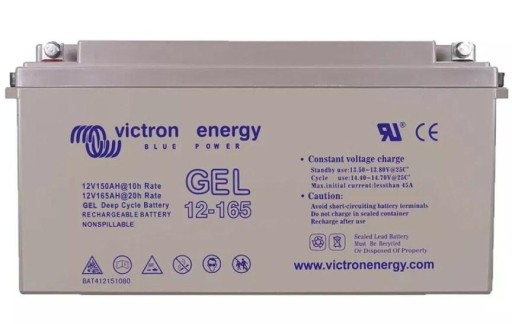 BAT412151104 - Victron Energy 12V / 165Ah Gel Deep Cycle Batt.