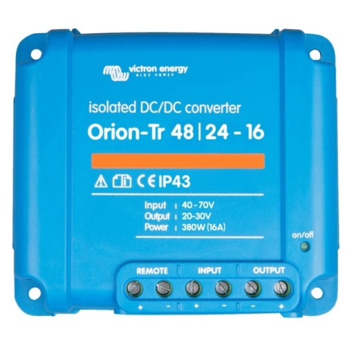 Преобразователь постоянного тока Victron Energy Orion-Tr 48/24 16А 380Вт изолированный