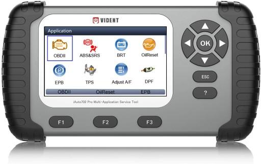 Vident iAuto702Pro (SK), ручна самодіагностика