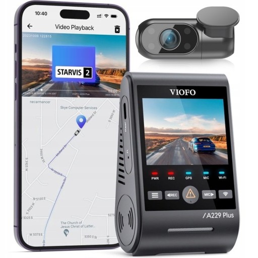 Viofo A229 Plus Duo IR QHD + FHD идеальный видеорегистратор для ТАКСИ UBER BOLT