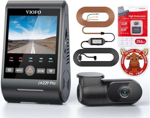 Viofo A229 Pro 2Ch DUO-G 4K+2K Видеорегистратор с задней камерой WiFi+CPL+GPS