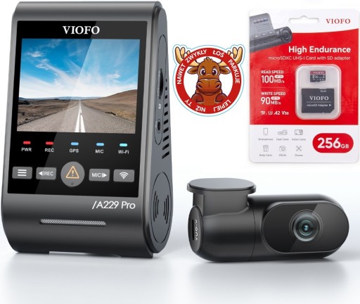 Відеореєстратор Viofo A229 Pro 2Ch DUO-G 4K+2K з задньою камерою WiFi+CPL+GPS