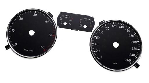 Volkswagen EOS 2005-10 диски одометра миль / ч на kmh