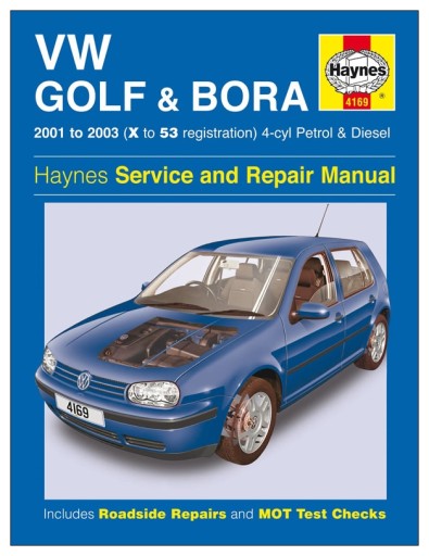 Volkswagen Golf 4 Bora (2001-2003) руководство по ремонту Haynes 24h