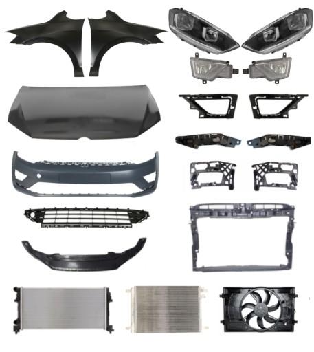 3014 - Volkswagen Golf Sportsvan 13- Накладка на бампер