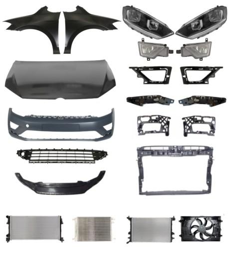 3019 - Volkswagen Golf Sportsvan 13- Накладка на бампер капот