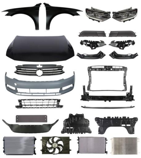 2890 - Volkswagen Passat B8 14-18 Ремень бампера Капот КОМПЛЕКТ ДЕТАЛЕЙ