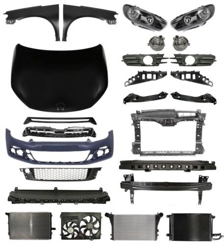 5 - Volkswagen Scirocco 08-14 Накладка на бампер