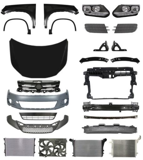 2870 - Volkswagen Tiguan 11-16 Бампер Ремень Капот Крыло