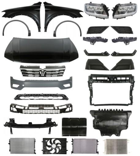 1040 - Volkswagen Tiguan 16- Ремень бампера Капот Крыло