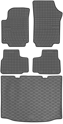 Volkswagen Up Hatchback 2011-2019 гумові килимки + килимок в багажник