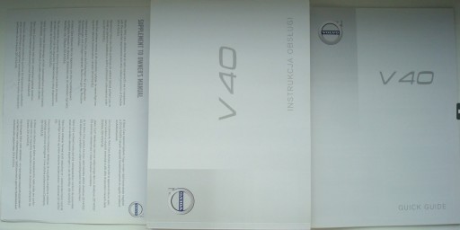 Volvo V40 2016-2019 Польський посібник користувача + Посібник VOLVO V40 2017/18