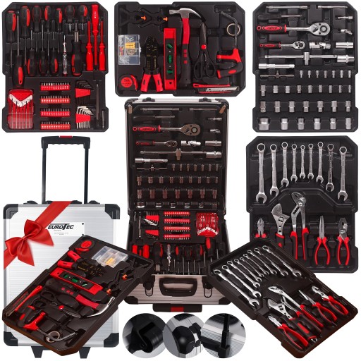 ЧЕХОЛ ДЛЯ ИНСТРУМЕНТОВ НАБОР ИНСТРУМЕНТОВ КЛЮЧИ 300 ЭЛЕМЕНТОВ БИТЫ ГОЛОВКИ ПРОЧНЫЕ