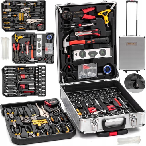 КОРОБКА ДЛЯ ИНСТРУМЕНТОВ, НАБОР ИНСТРУМЕНТОВ, КЛЮЧИ, 750 ЭЛЕМЕНТОВ