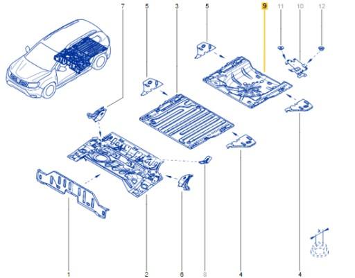 745143095R - БАГАЖНИК ВАННА ЧЕТВЕРТА DACIA DUSTER II 18-