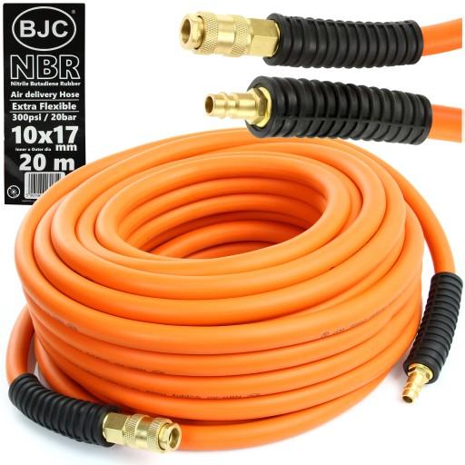 ШЛАНГ ГУМОВИЙ ПЕРЕХРЕЩЕНИЙ ПНЕВМАТИЧНИЙ ШЛАНГ 10х17 20м BJC ДЛЯ КОМПРЕСОРНОГО КЛЮЧА