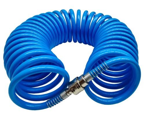 ШЛАНГ СПІРАЛЬНИЙ ПНЕВМАТИЧНИЙ 10м ШЛАНГ ДЛЯ КОМПРЕСОРІВ ГОЖМИЙ З КОНЕКТОРАМИ