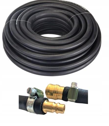 ШЛАНГ, ПНЕВМАТИЧНИЙ ШЛАНГ ДЛЯ КОМПРЕСОРНОЇ ГУМИ З ХОМУТАМИ 13мм / 45м