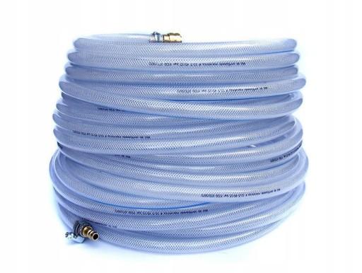 ШЛАНГ ПНЕВМАТИЧЕСКИЙ ДЛЯ КОМПРЕССОРА ТЕХНИЧЕСКИЙ ПВХ С ЗАЖИМАМИ 6мм/40м