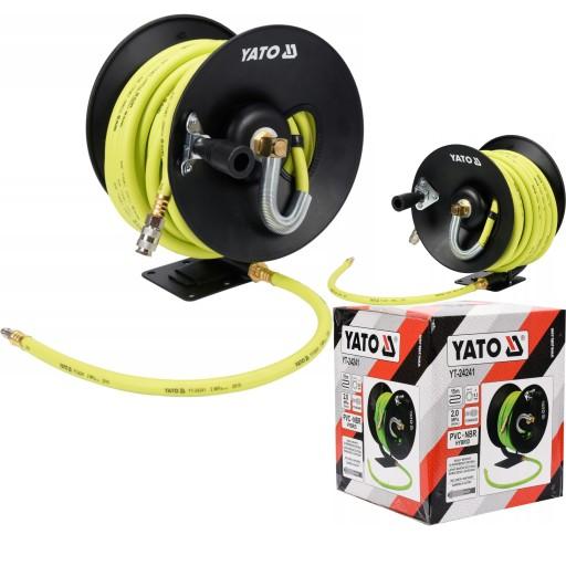ШЛАНГ ПНЕВМАТИЧЕСКИЙ НА КАТУШКЕ 15М YATO 24241