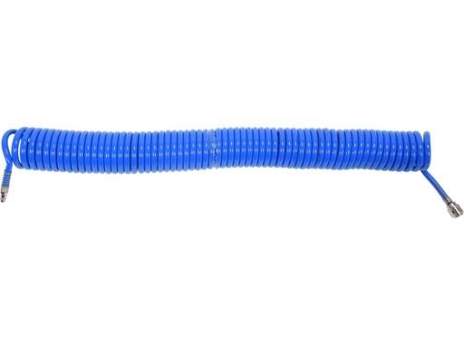 СПИРАЛЬНЫЙ ШЛАНГ 8MMX12MMX15M ПУ С БЫСТРОСОЕДИНИТЕЛЯМИ YATO