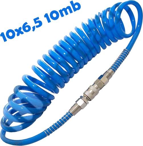 ШЛАНГ СПИРАЛЬНЫЙ ПНЕВМАТИЧЕСКИЙ ШЛАНГ 10x6,5 мм 10 метров