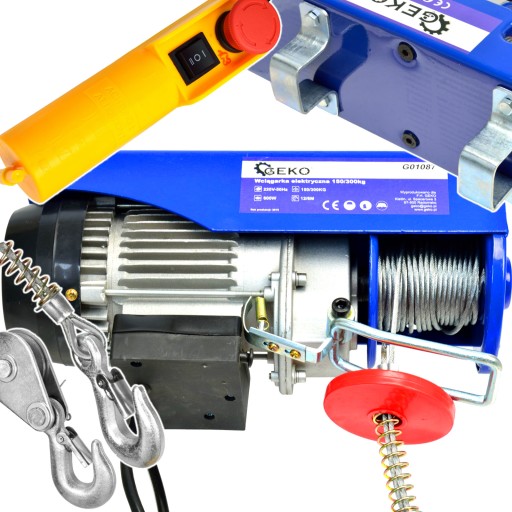 ЛЕБЕДКА СТРОИТЕЛЬНАЯ 230В ЭЛЕКТРИЧЕСКАЯ ТРОСОВАЯ ЛЕБЕДКА 150кг 300кг