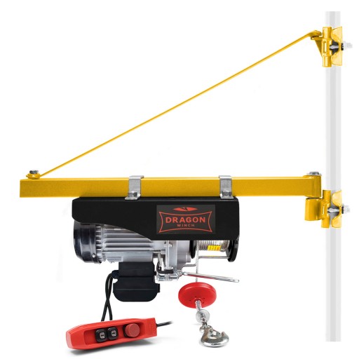 ЭЛЕКТРИЧЕСКАЯ КАНАТНАЯ ЛЕБЕДКА 600 кг 230 В + строительная лебедка 0,6 тонны