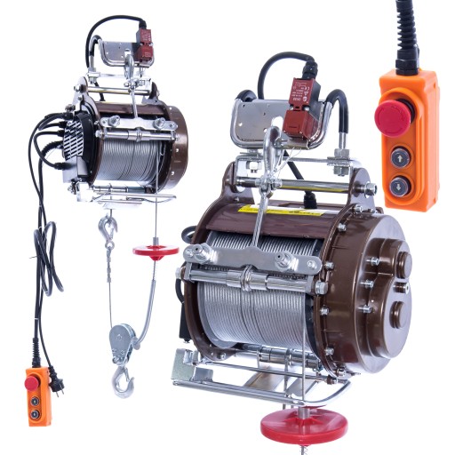 ЭЛЕКТРИЧЕСКАЯ ТРОСОВАЯ ЛЕБЕДКА 800 400 кг ВЕРЕВКА 30 м