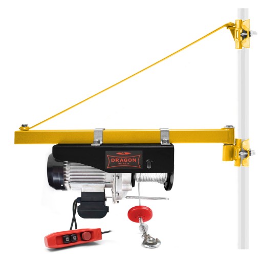 ЛЕБЕДКА ЭЛЕКТРИЧЕСКАЯ КАНАТНАЯ 800кг 230В + строительная лебедка ARM 0,8 тонны