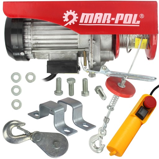 ЛЕБЕДКА 230В ЭЛЕКТРИЧЕСКАЯ ТРОСОВАЯ ЛЕБЕДКА 600кг