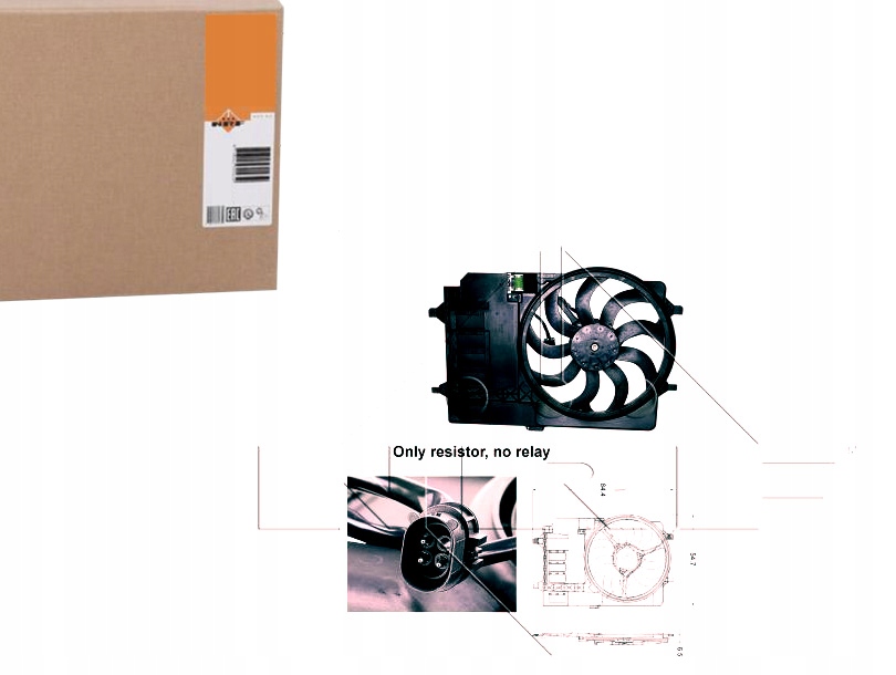 47301 - Вентилятор охолодження Mini John Cooper Works (