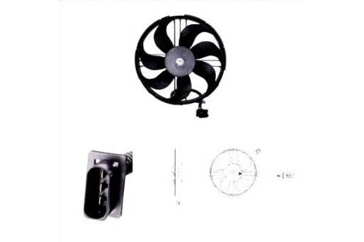 837-0018 - ВЕНТИЛЯТОР РАДІАТОРА SEAT AROSA VW LUPO POLO 1.4 D/