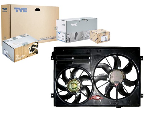 TYC837-0028/RS7 - Вентилятор радіатора (з корпусом) AUDI A1 A3 SEAT a