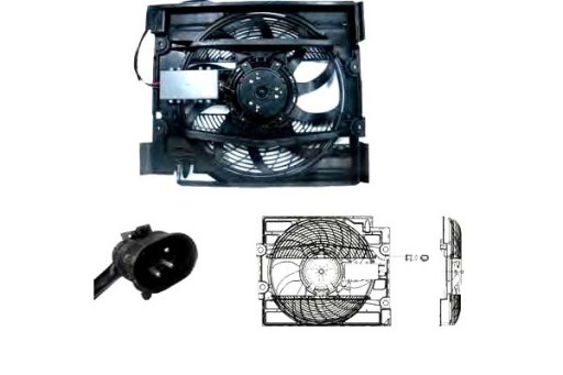 803-0008 - ВЕНТИЛЯТОР РАДИАТОРА (С КОРПУСОМ) BMW 5 (E39) 2.0-4