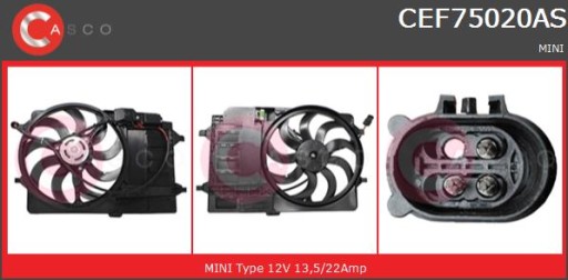 CEF75020AS - ВЕНТИЛЯТОР РАДИАТОРА