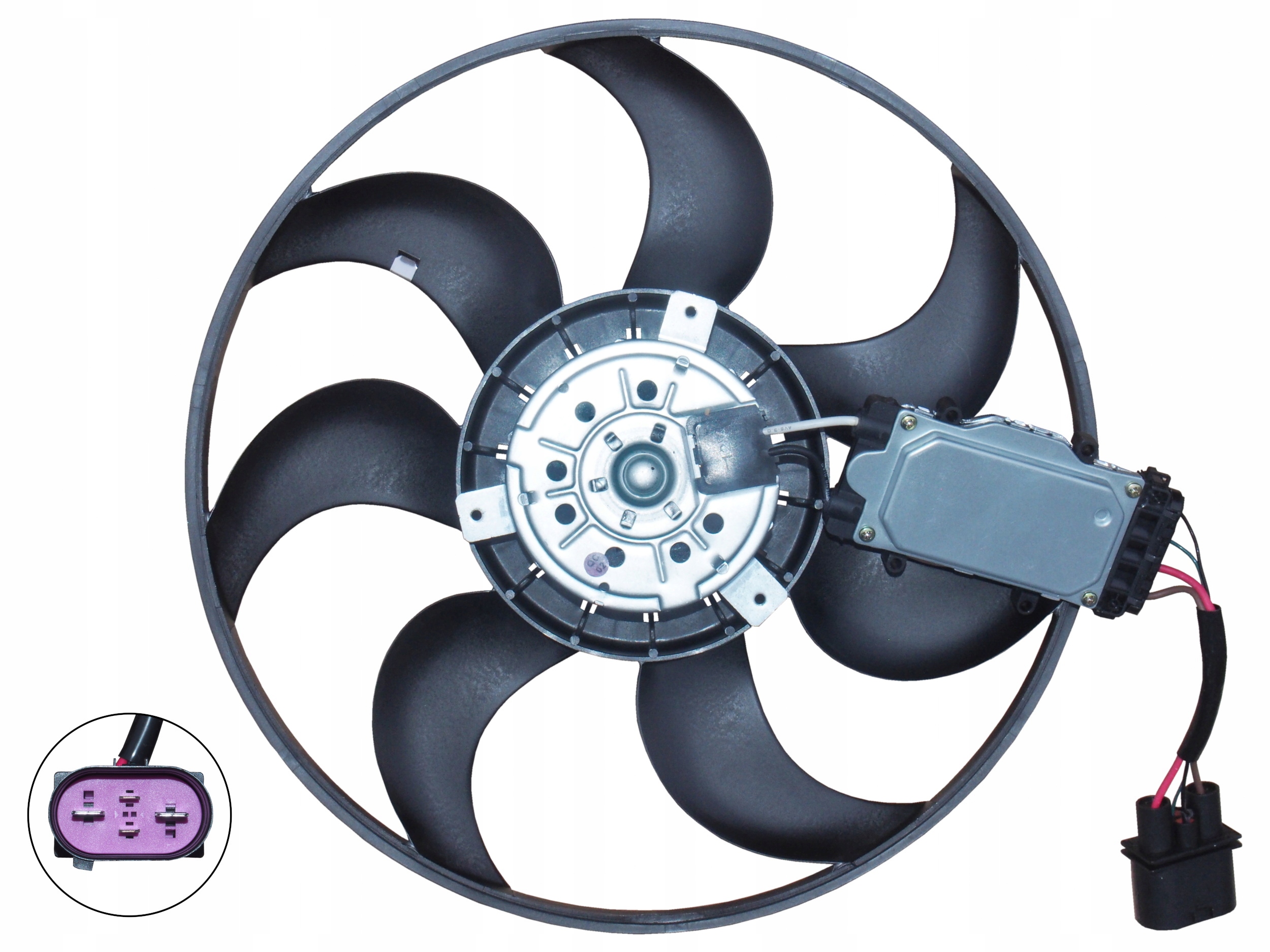 4F0959455J - Вентилятор с модулем для AUDI A6 C6 2004-2011