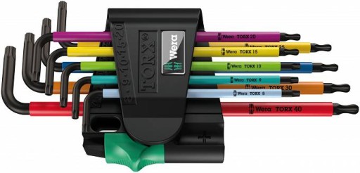 Ключі гайкові WERA TORX BO MULTICOLOUR 9 шт