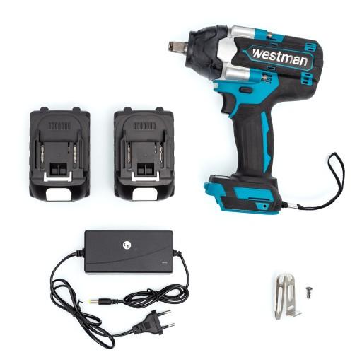 НАБІР АКУМУЛЯТОРНИХ УДАРНИХ КЛЮЧІВ WESTMAN 2 БАТАРЕЇ 18 В БЕЗЩІТКОВІ