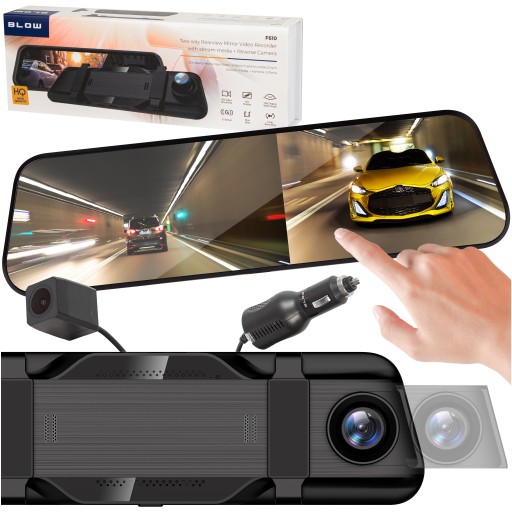 АВТОМОБИЛЬНЫЙ РЕГИСТРАТОР С ЗЕРКАЛОМ 10 ДЮЙМОВ, КАМЕРА ЗАДНЕГО ЗАДНЕГО АВТОМОБИЛЯ, FULL HD ПЕРЕДНЯЯ ЗАДНЯЯ КАМЕРА