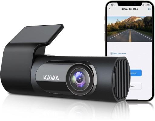 АВТОМОБИЛЬНАЯ КАМЕРА 2K ВИДЕОРОЛИК KAWA D6 1440p QHD + КАРТА SD 32 ГБ