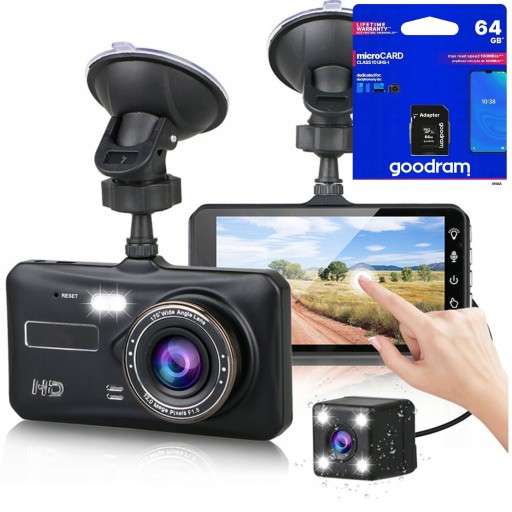 ВІДЕОРЕГІСТРАТОР КАМЕРА ЗАДНЬОГО ОГЛЯДУ ПЕРЕДНЯ ЗАДНЯ Меню PL