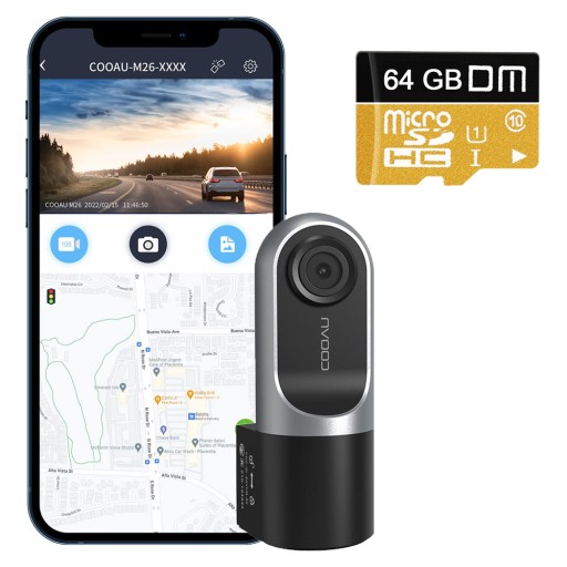 КАМЕРА ВІДЕОРЕГІСТРАТОРА АВТОМОБІЛЬНА КАМЕРА РЕГІСТРАТОР WIFI 1080P 64G
