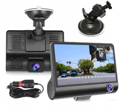 ВИДЕОЗАПИСЬ КАМЕРА ЗАДНЕГО ЗАДНЕГО АВТОМОБИЛЯ 3 КАМЕРЫ СЕНСОРНЫЙ ЭКРАН