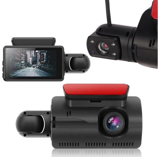 ВІДЕОРЕЄСТРАТОР, ВІДЕОРЕЄСТРАТОР, HD, З ДВОМА ОБ'ЄКТИВАМИ