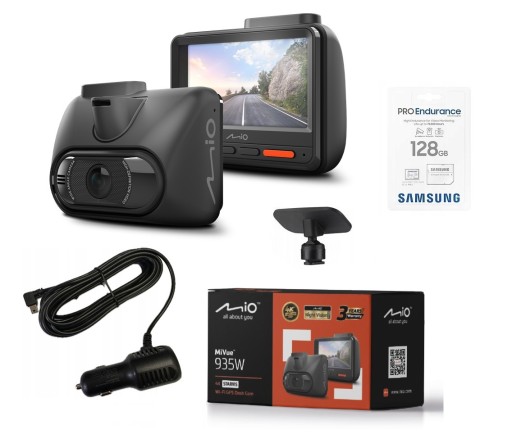АВТОМОБИЛЬНАЯ КАМЕРА MIO MIVUE 935 Вт ВИДЕОКОРТЕР + 128 ГБ PRO