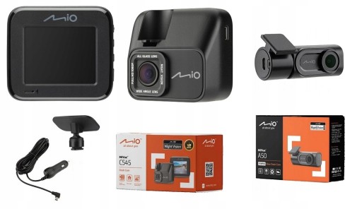 ВІДЕОРЕГІСТРАТОР MIO MIVUE C545 A50 ПОДВІЙНА АВТОМОБІЛЬНА КАМЕРА HDR ПЕРЕДНЯ ЗАДНЯ
